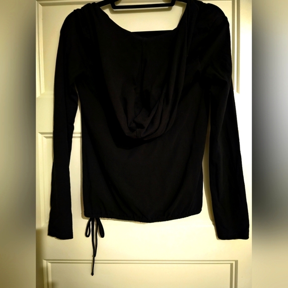 Armani Exchange Women's Long Sleeved Top with Hood sz small - Picture 2 of 4